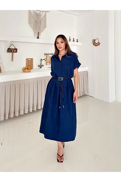 Somut istanbul Women's Belted Midi Dress