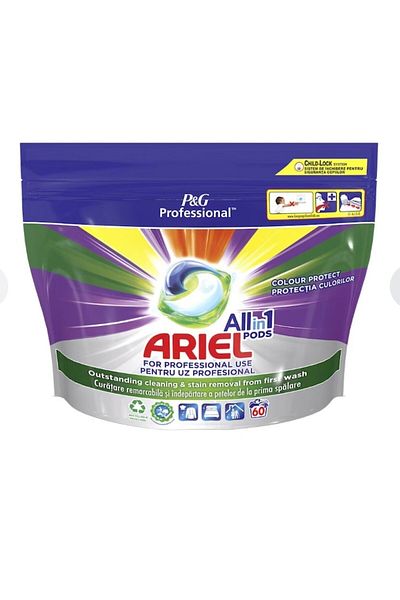 Ariel Detergent capsule ARIEL Professional All in1 PODS Color+, 60 spalari