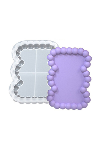 Getshopmini Epoksi Sunumluk Bubble Model Tabak Kalıbı Beton Taş Tozu Tabak Ka...