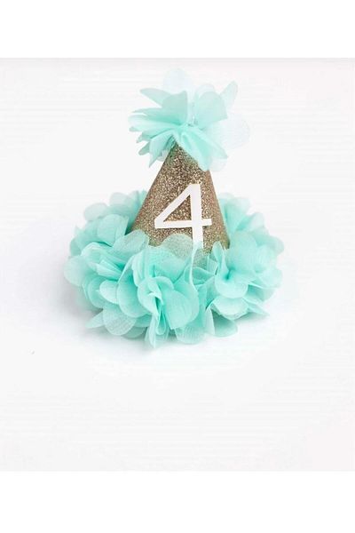 MODA Pi̇nkjoy 4 Years Huni Birthday Crown (Green)