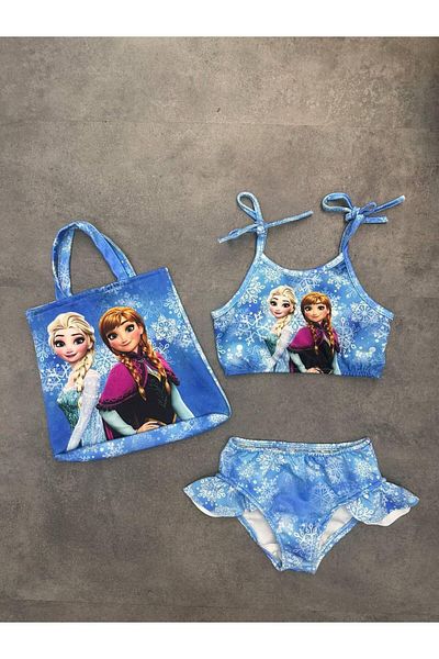 Pukka Boz Lasi̇s Girl's Bag Swimsuit Set