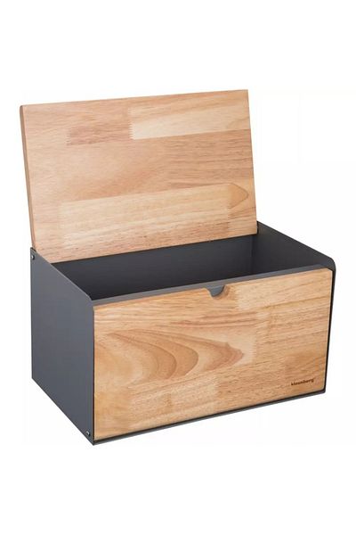 Klausberg Steel and bamboo bread box, gray Klausberg KB7395