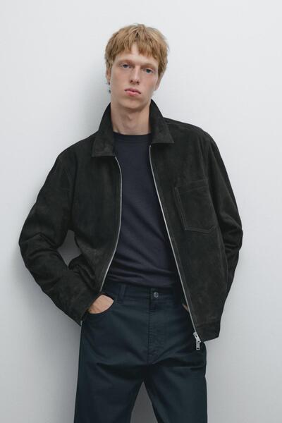 Massimo Dutti Denim görünümlü hafif tapered fit pantolon