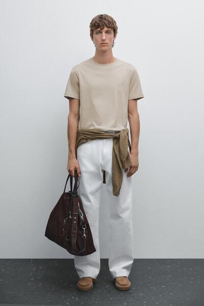 Massimo Dutti Pamuk karışımlı t-shirt