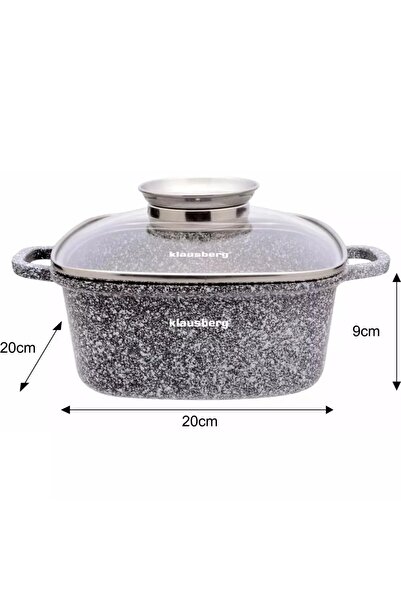 Klausberg Set of pots with lids 20/24/28 CM Klausberg KB7534