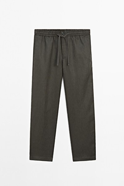 Massimo Dutti %100 keten jogger pantolon