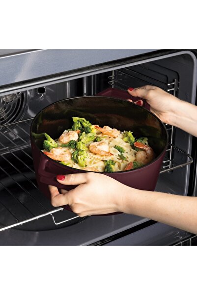 Berlinger Haus Enameled cast iron pot with lid 4.35L, 24 cm Leonardo Berlinger Haus BH 6542, burgundy