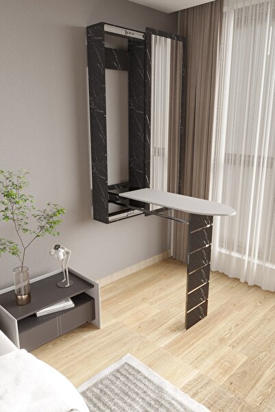 moka park avm Aydınlık Ütü Masası Aynalı Dolaplı Katlanabilir Ütü Masası