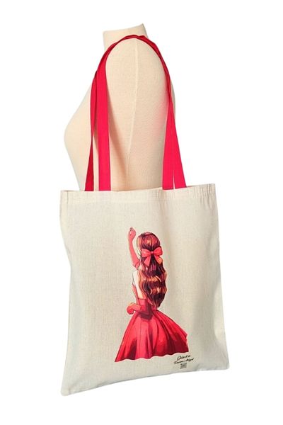 Gülşahın Tasarım Atölyesi Printed Raw Cloth Bag