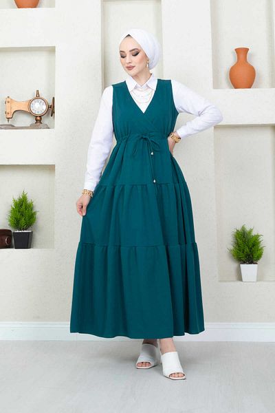 EBRUTESETTÜR Ruffled Scuba Hijab Gilet