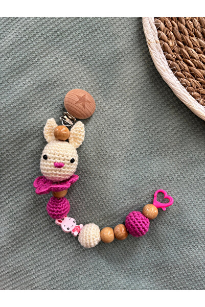 Aia&Co Emzik Zinciri - Emzik Askısı Emzik Tutucu Amigurumi Figürlü