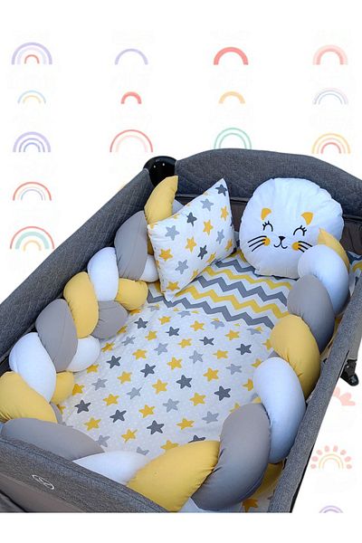 Home Knitted Playpen Baby Sleeping Set