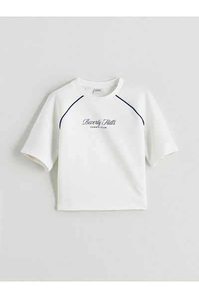 LC Waikiki Crew Neck Soft Touch Girls' T-Shirt and Shorts