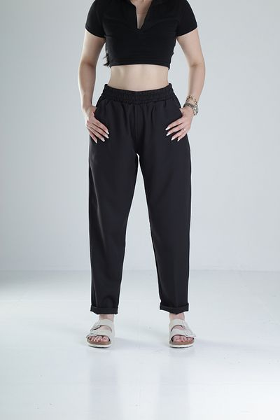 COCOPELLI Double Face Lictal Black Trousers
