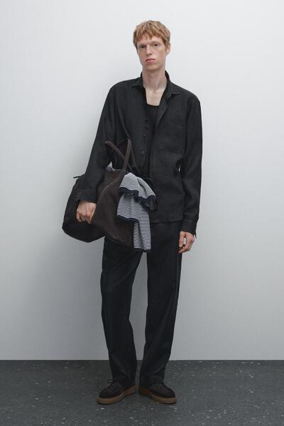 Massimo Dutti %100 keten jogger pantolon