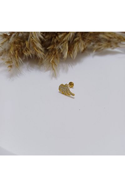 Canım kendim Wing Model Gold Color Tragus (One Piece)