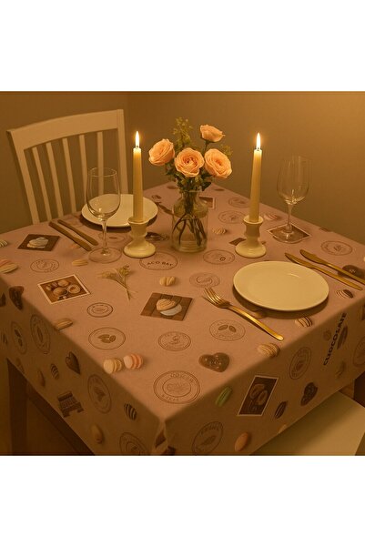 Brava Casa Tablecloth, Sweet ChocoFest Luxe, 600×140 cm