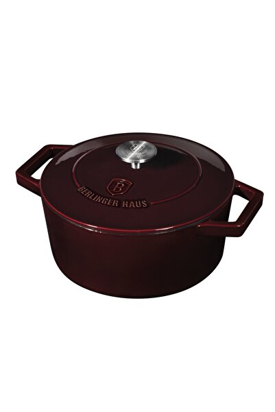 Berlinger Haus Cast iron pot 24 cm with lid Burgundy Berlinger Haus BH 6497