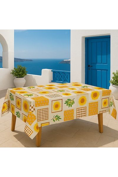 Brava Casa Față de masă Soléa Rustica Luxe 600×140 cm, anti-pete, PVC premium