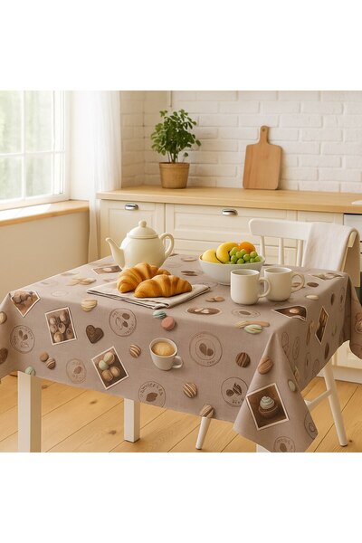 Brava Casa Fata de Masa, Dulcis ChocoFest Luxe, 200×140 cm, Anti-Stain, PVC Calitativ, OEKO-TEX 100