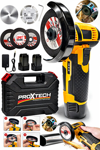 PROXTECH Açılı Full Set Metal Şanzuman Bakır Sargılı Avuç Içi Taşlama Demir M...