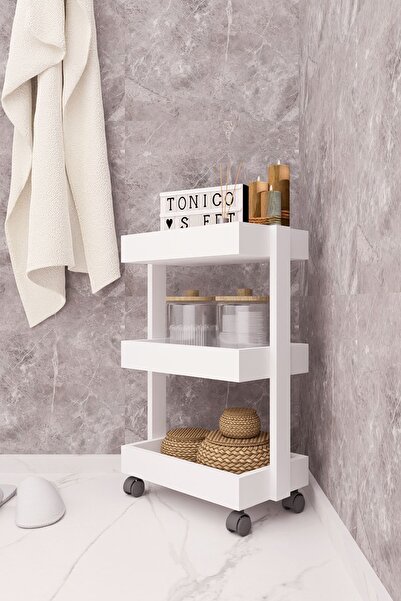 DEMİRBAL MOBİLYA TEKERLEKLİ SEHPA