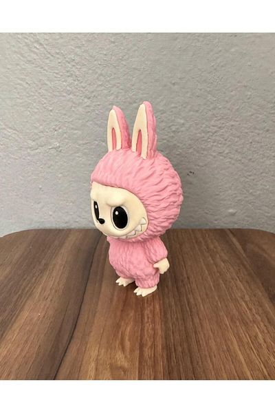 Cochines Labubu Figure - Pink Labubu Healthy Petg Material 3D Figure 13 cm