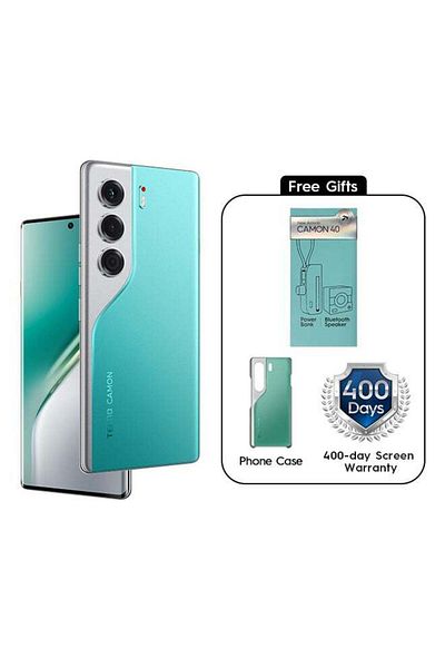 TECNO Camon 40 Pro Dual SIM Emerald Lake Green 12GB RAM 256GB 5G
