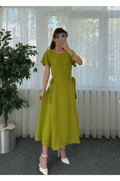 LUVESSE فستان مارسالا أوليفا أيروبين مع تفاصيل ربط