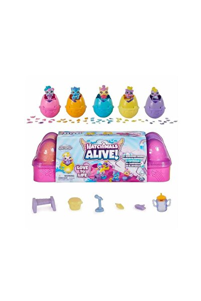 Spinmaster 6071092   هاتشيمالز ألايف 6 عبوات مفاجأة صغيرة