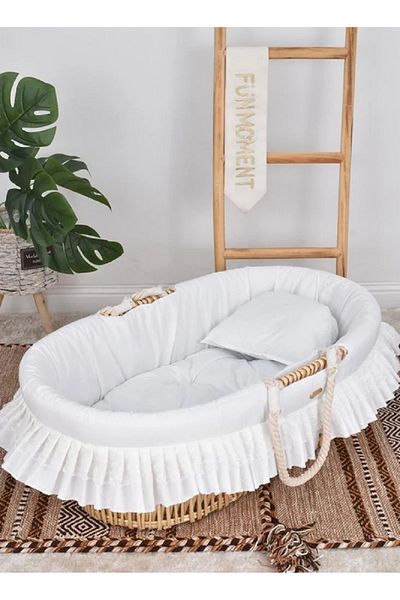 Fun Moment Moses Basket Baby Crib with Mosquito Net