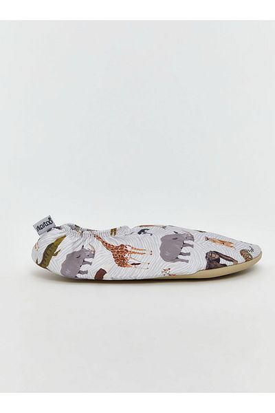 LC Waikiki Slipstop Beige Animal Printed Girl's Sea Shoes
