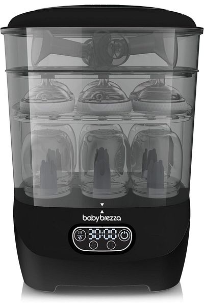 BABY BREZZA Baby Bottle Sterilizer + Dryer Advanced – Electric Steam Sterilization Machine – Uni