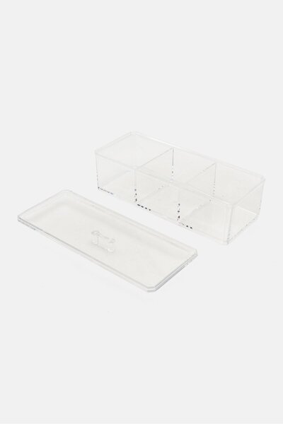 Elle Decor منظم مستحضرات تجميل متعدد الأغراض، شفاف