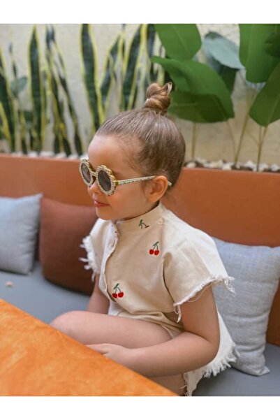 Pinkitokids Σετ κοριτσιού με κεντημένο κεράσι CHERRY POP