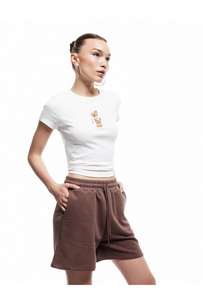 Koton Noul sezon, cu buzunar, cu șireturi, pantaloni scurți confortabili