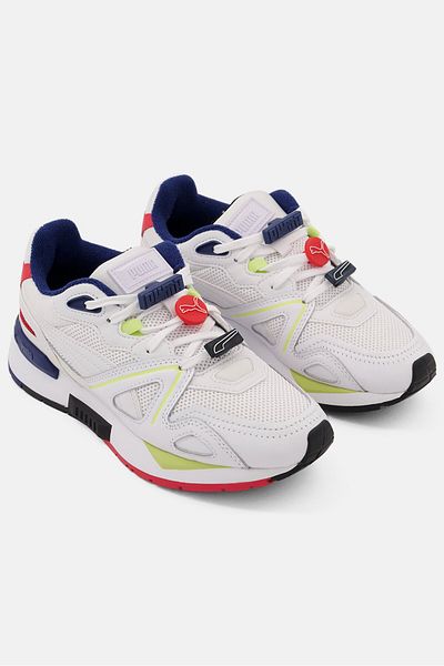 Puma Kids Boy Mirage Max Decor8 Lace Up Shoes, White/Blue