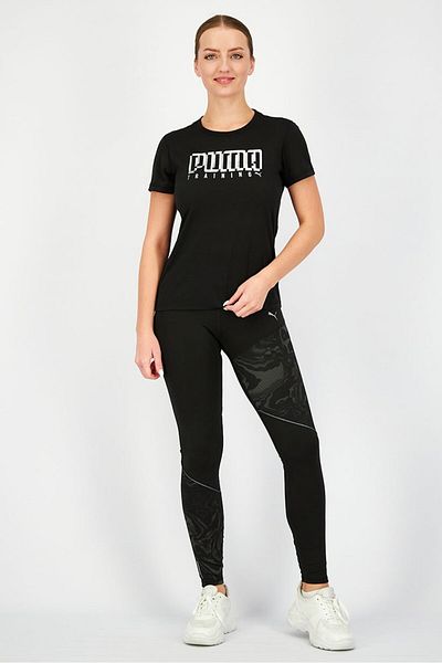 Puma Women Sportswear Fit Short Sleeve Training Tee, Black