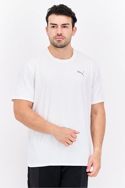 Puma Men Sportswear Fit Short Sleeve Running T-Shirt, White