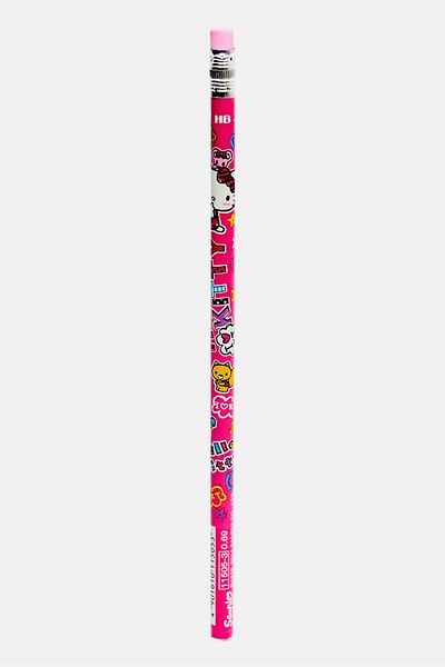 SANRIO Hello Kitty Printed Pencil, Pink Combo