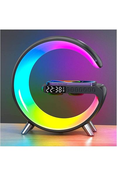 ماركة غير محددة Wireless Charging Base with Light, Clock, and Smart Alarm