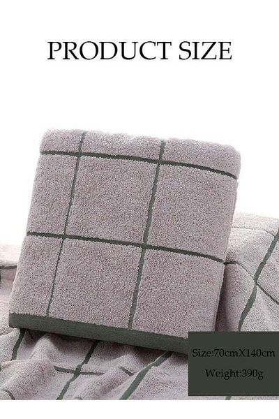 Generic Luxury Bath Towel 100% Cotton, Highly Absorbent, Cotton Bath Sheets Household Beach Swimming Pool Ba