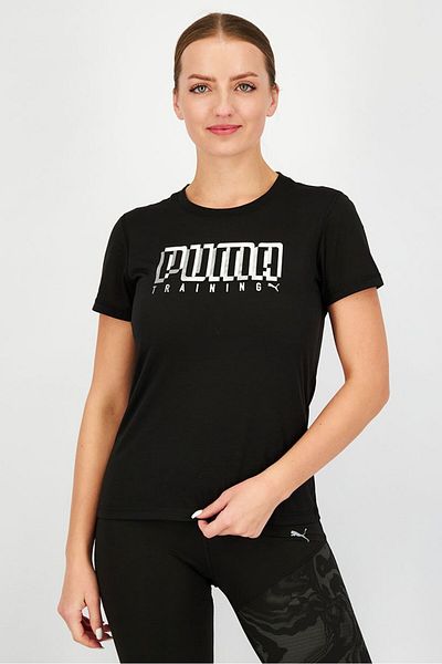 Puma Women Sportswear Fit Short Sleeve Training Tee, Black