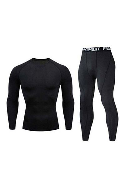 Generic Joychic Long Sleeves T-Shirt And Pants Black