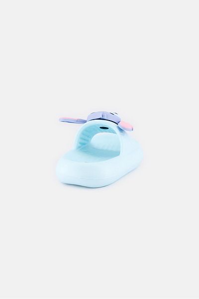 Disney Toddlers Girl Lilo And Stitch Slip On Slides, Light Blue