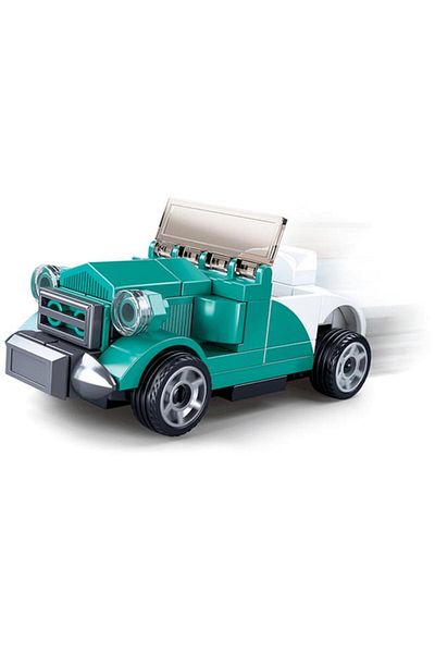 Generic Sluban 49-Piece Power Bricks Pull-Back Classic Car Building Block Set Multicolor 141683