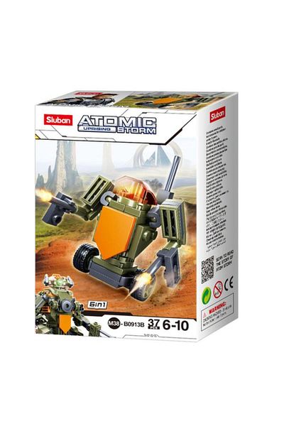 Generic Sluban 37-Piece Atomic Storm Uprising Series Knight Building Block Set Multicolor 141670