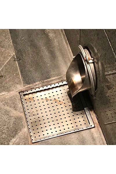 EBDAA HOME Chrome Roof and Rainwater Drain - 2 Inch