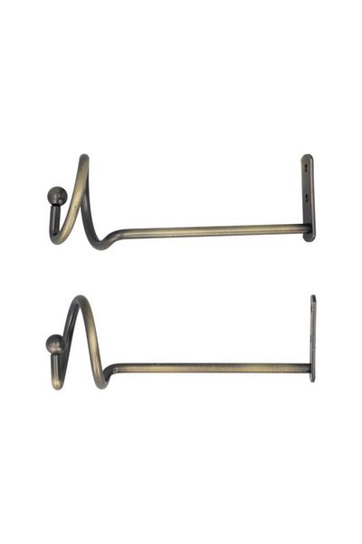 Generic Micasa 2-Piece Basic Tie Back Antique Brass