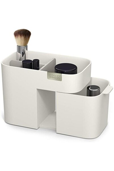 Generic Joseph Joseph Viva Compact and Durable Cosmetic Organiser with Drawer Off White